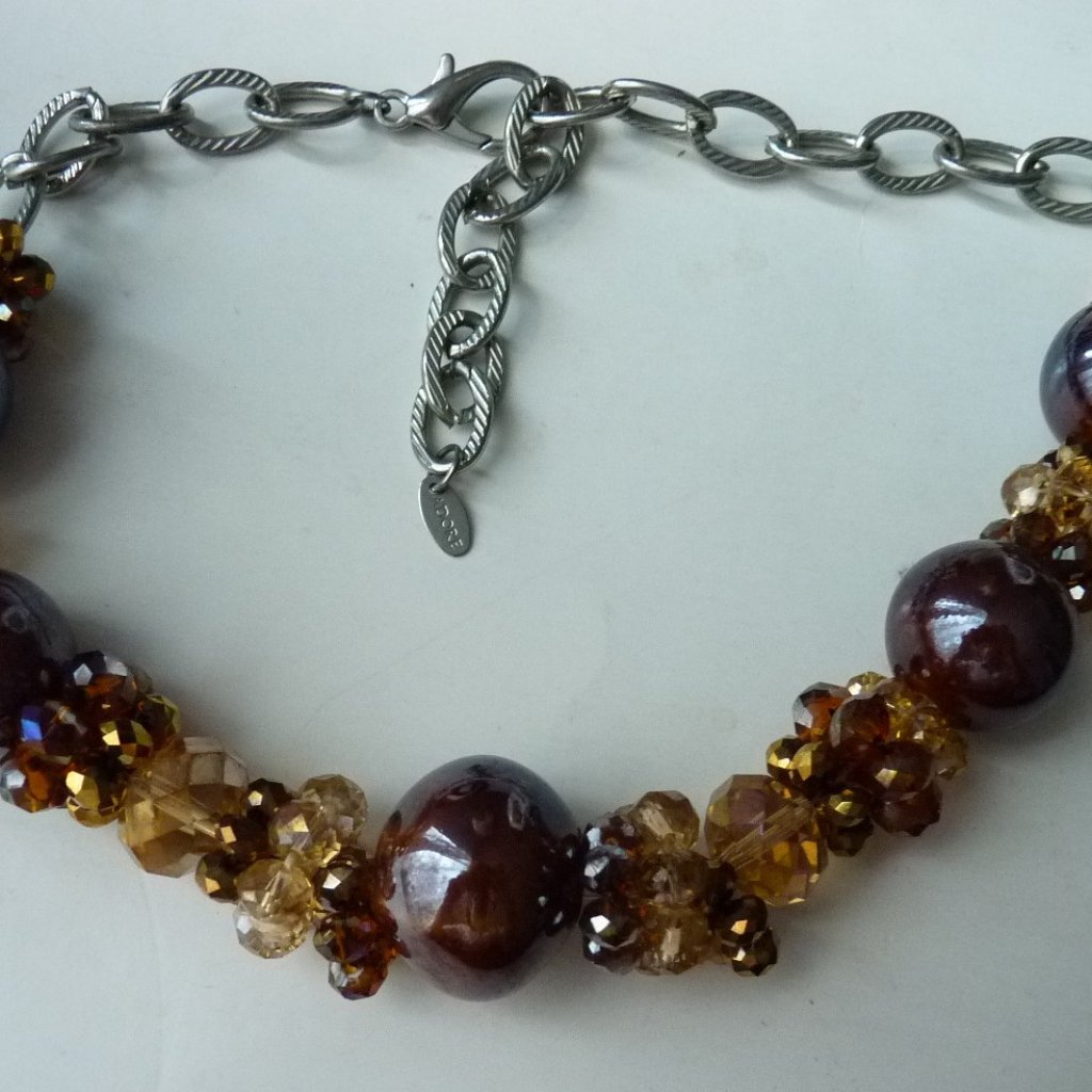 Adore Chunky Brown Necklace 34$